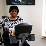 A physical therapy patient at TheraSport Physical Therapy in Summerfield, North Carolina