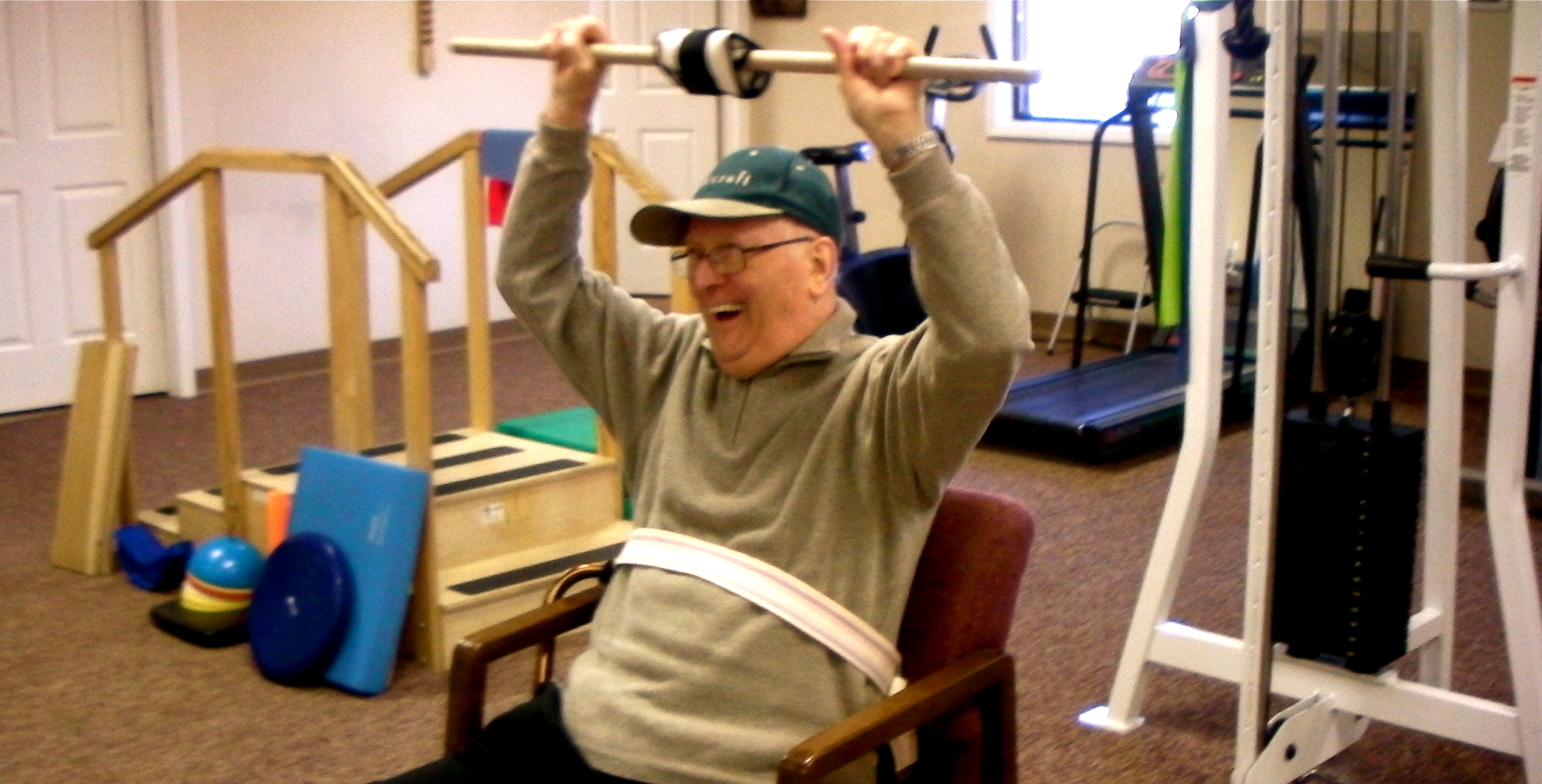 A physical and occupational therapy patient at DOAR Central in Danville, Virginia